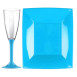 Hard Disposable TableWare Turquoise